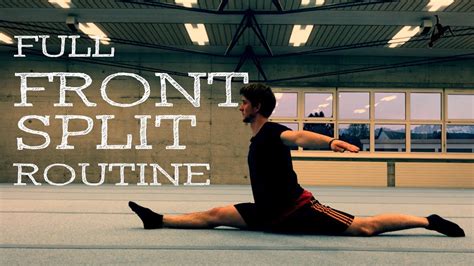 Front Split Loaded Stretching Tutorial (Full Routine) - YouTube