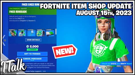 Fortnite Item Shop New Fncs Renegade Skin August Th