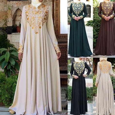 Abayas Para Mulheres Mu Ulmano Abayat Vestido Eid Kaftan Feminino Isl