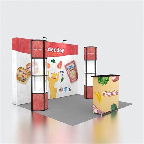 Reusable Portable Fabric Pop Up Display Stands Fairing For Trade Show