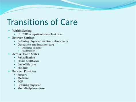 Transitions Of Care Management