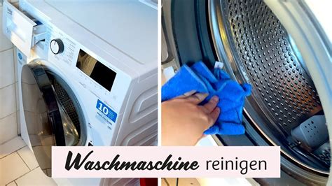 Waschmaschine Reinigen Waschtrommel Pumpenfilter Waschmittelfach