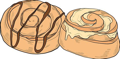 Delicious Cinnamon Roll Clipart Sweet Illustrations For Your Designs