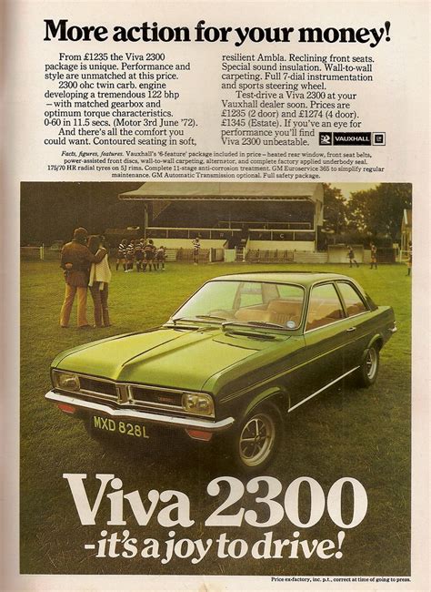 Vauxhall Viva 2300 Advert 1972 Trigger S Retro Road Tests Flickr