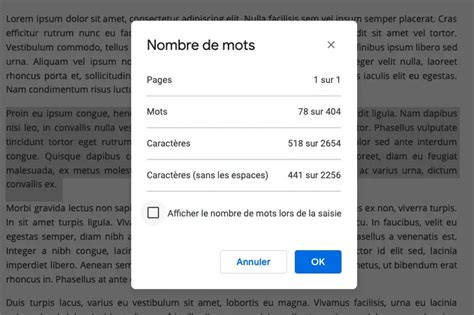 Google Docs Comment V Rifier Le Nombre De Mots