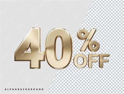 Premium Psd 40 Percentage Off Discount Sale