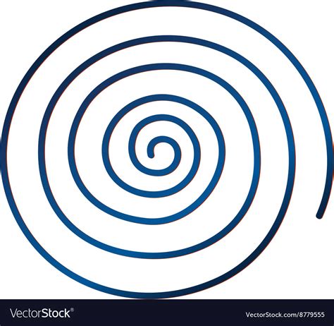 Spiral In Blue Color Royalty Free Vector Image