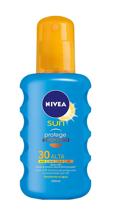 Nivea Sun Leche Solar Protege Broncea Spf 30 Spray 200 Ml