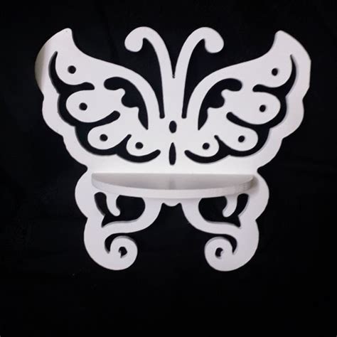 Laser Cut Butterfly Wall Shelf Free Vector Cdr Download