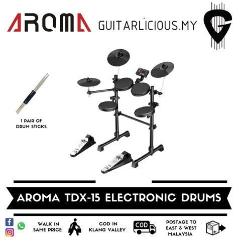 AROMA Digital Drum Set TDX 15 Drum Set Digital Drum Electronic Drum Set