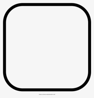 Rounded Square Coloring Page Quadrado Arredondado X Png