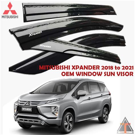 Mitsubishi Xpander 2018 To 2021 OEM Window Door Rain Visor Black 2018