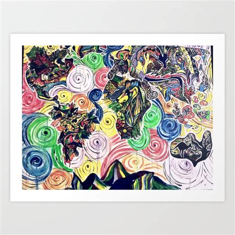 The World: A Beautiful Chaos Art Print by Salina S. Suy | Society6