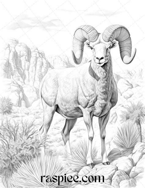 43 Desert Animals Grayscale Coloring Pages Printable For Adults Pdf F