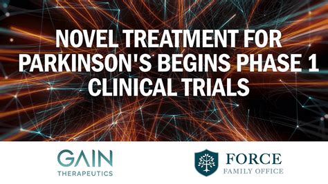 Novel Treatment For Parkinsons Advancing Through Phase 1 Clinical Trials