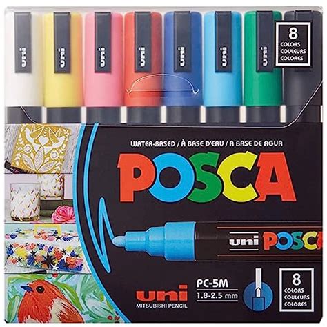 Posca Full Set 29 Acrylic Paint Pens Reversible Medium Point Pen Tips Posca Pens Où Acheter Au