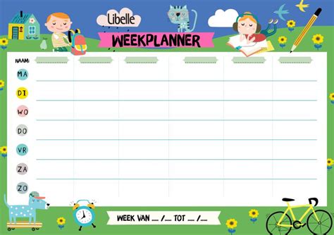 Klaar Voor Het Nieuwe Schooljaar Met De Handige Libelle Weekplanner