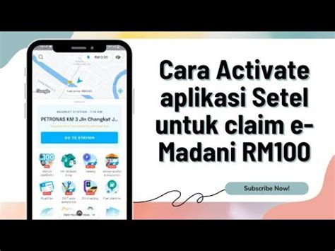 Cara Activate Aplikasi Setel Untuk Claim Bantuan E Madani Rm Youtube