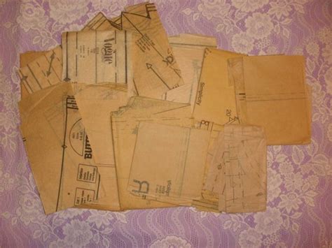 Vintage Sewing Pattern Paper Pack Pattern Tissue For