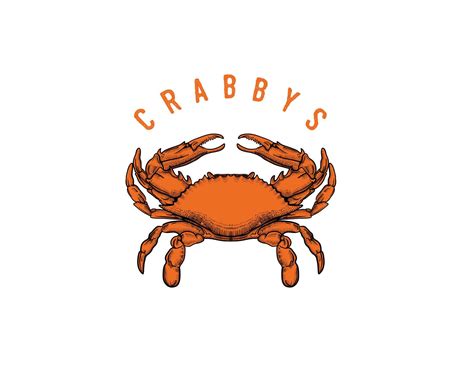 Crabbys Mascot Drawing Engraver Illustration 10097073 Vector Art At