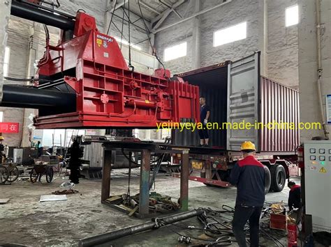 Horizontal Hydraulic Scrap Iron Pipe Compactor Baling Machine China