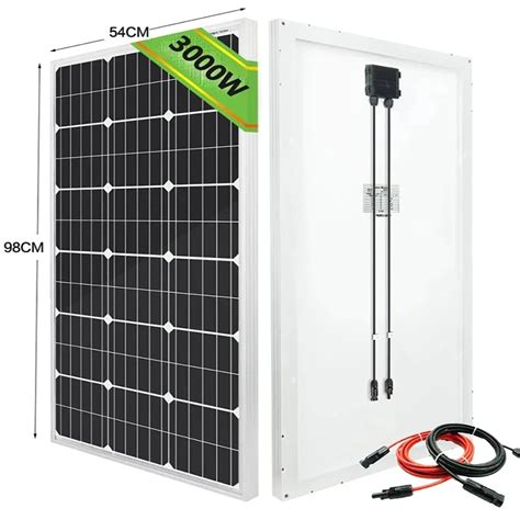 Pain Is Solares 1000W 2000W 3000W 18V Alta Efici Ncia Port Til Power