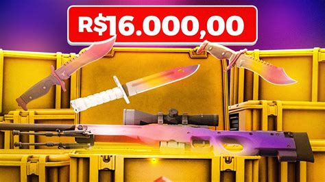 O INSCRITO Ganhou R 16 000 00 Em FACAS FADE No CSGO YouTube