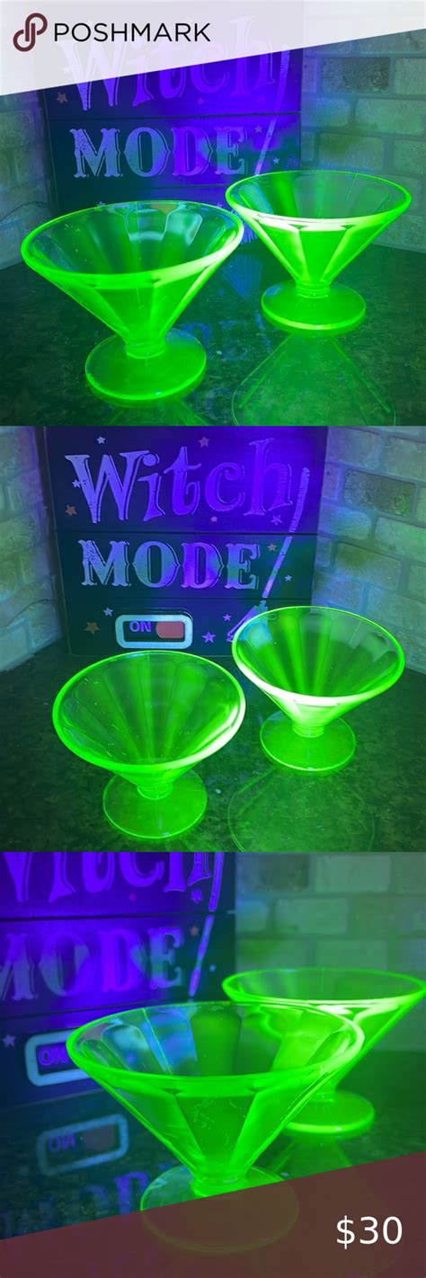 Uranium Glass Glows Under Uv Light