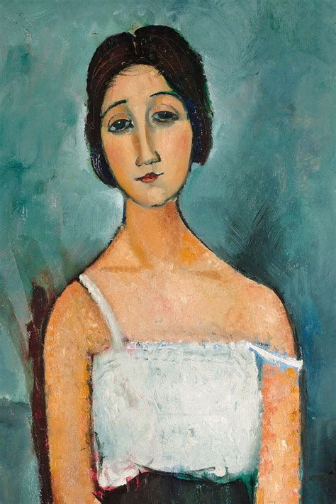 Christina Portrait Of A Girl In White Amedeo Modigliani