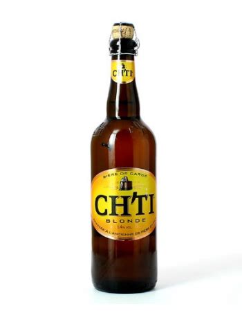 75 cl de la Bière Ch ti Blonde de la Brasserie Castelain à Bénifontaine