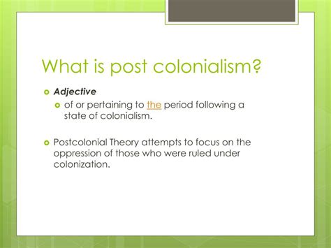 PPT - Postcolonial Theory PowerPoint Presentation, free download - ID ...