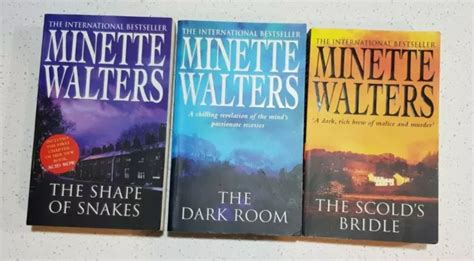 SCOLDS BRIDLE DARK Room Shape Of Snakes By Minette Walters X 3 Books