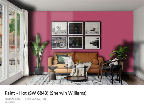 Sherwin Williams Hot Sw 6843 Paint Color Codes Similar Paints And Colors