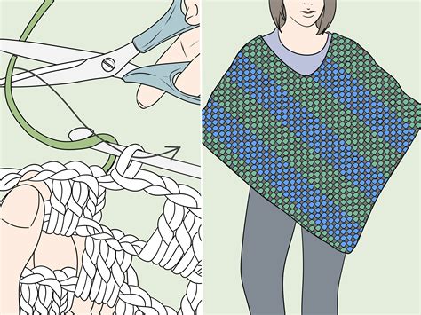 How To Crochet A Poncho With Pictures Wikihow