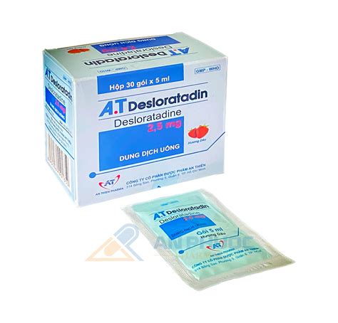 Thuốc Siro A T Desloratadin Hộp 30 gói x 5ml