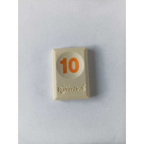 Tuile Chiffre 10 Orange L Original Rummikub Chiffres M M Ventures A21