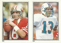 Topps Stickers Joe Montana Dan Marino Trading Card