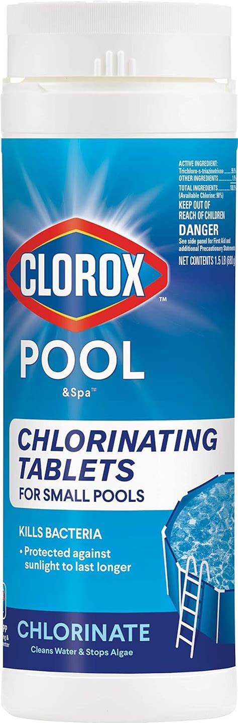 Cloro En Tabletas Clorox Pool And Spa Xtra Azul 3 Pulgadas