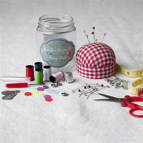 Vintage Crafts Jam Jar Sewing Kit | Rex London (dotcomgiftshop)