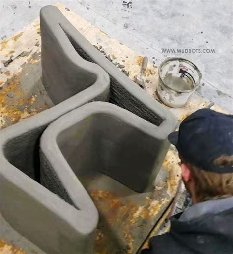 Concrete Printer with different type mixture for building 3D homes and houses by Mudbots