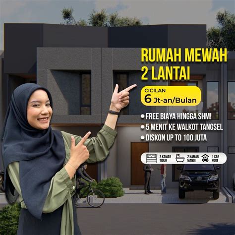 Rumah 2 Lantai 700 Jutaan Di Pamulang Properti Dijual Di Carousell