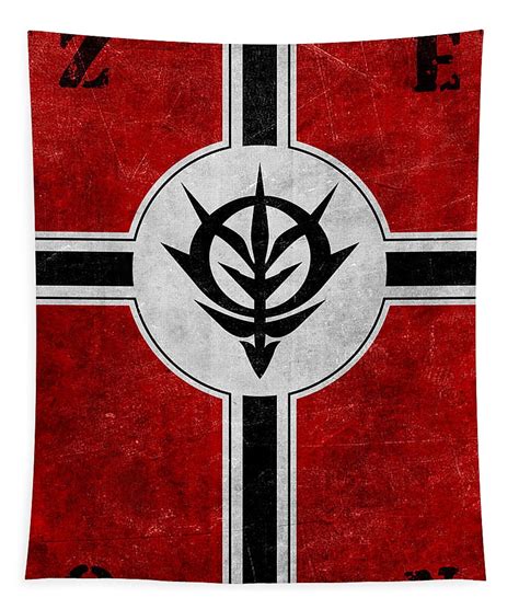 Zeon Flag Wall Tapestry - Anime Tapestry Store