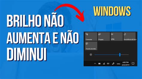 Ajuste de brilho não funciona no Windows Como resolver YouTube