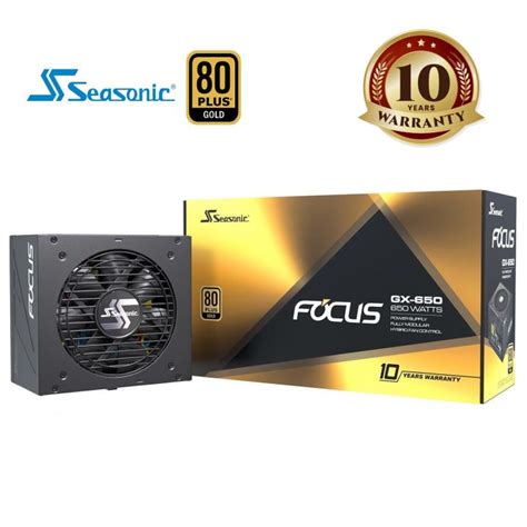 Seasonic Focus Plus Gx650 80 Gold Psu 650w Gx Series 650 Watts Atx