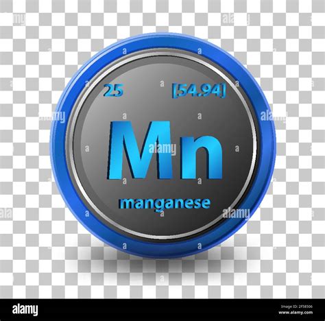 Manganese Chemical Element Chemical Symbol With Atomic Number And