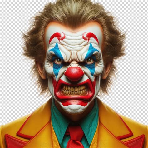 Premium Psd A Drawing Of A Clown With A Clown Face And The Words