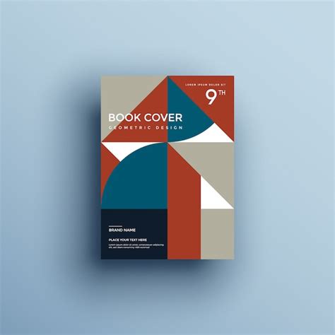 Premium Vector Book Cover With Geometric Shapes