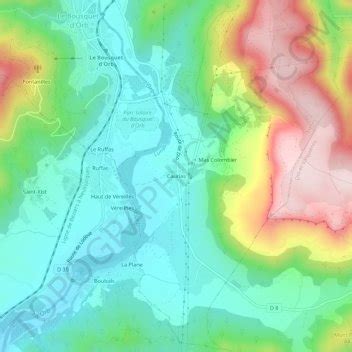 Mapa Topogr Fico Caunas Altitude Relevo