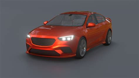 Artstation Lowpoly Model Of Opel Insignia