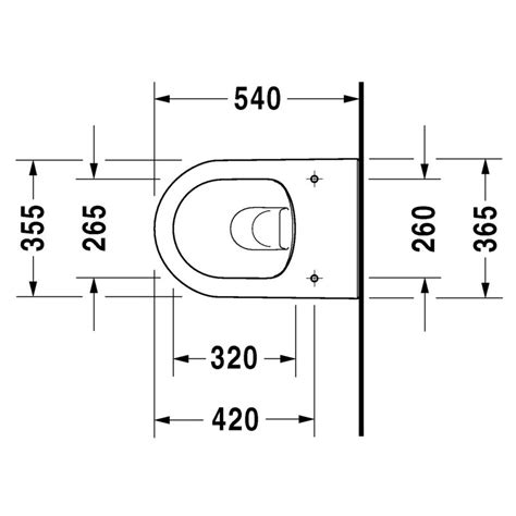 Duravit Darling New Vaso Sospeso Rimless A Cacciata Senza